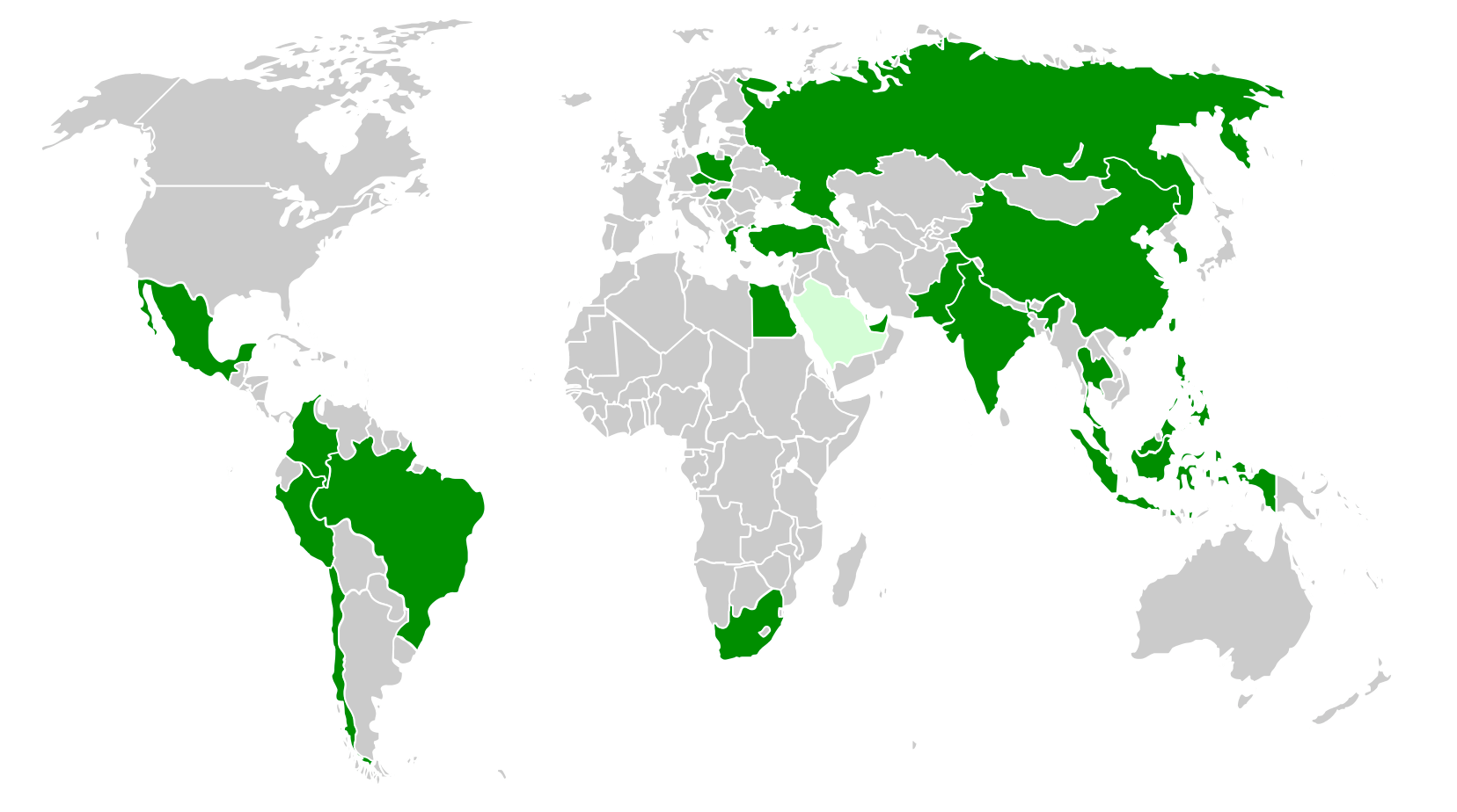 emerging markets karte