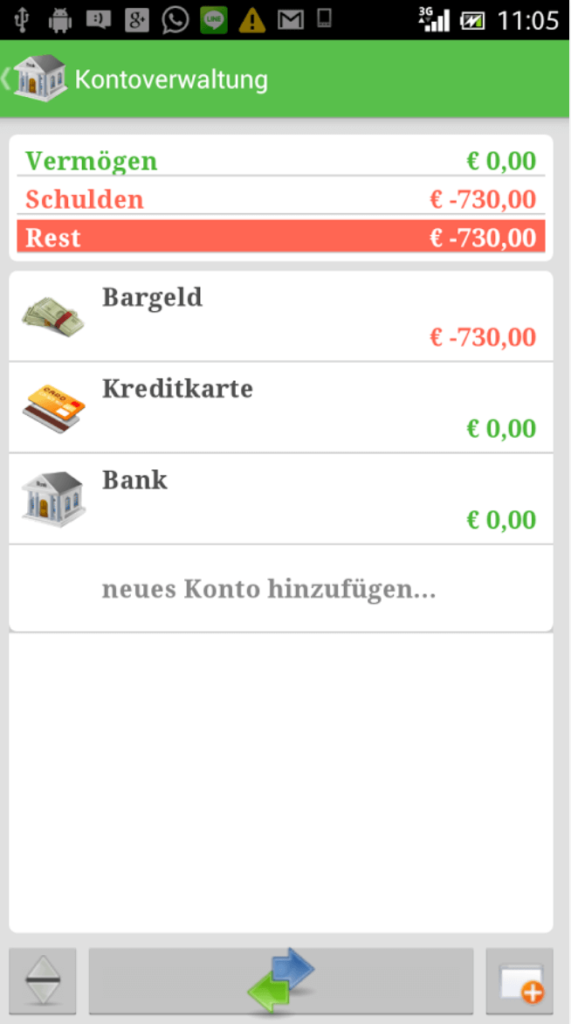 AndroMoney Buchhaltung