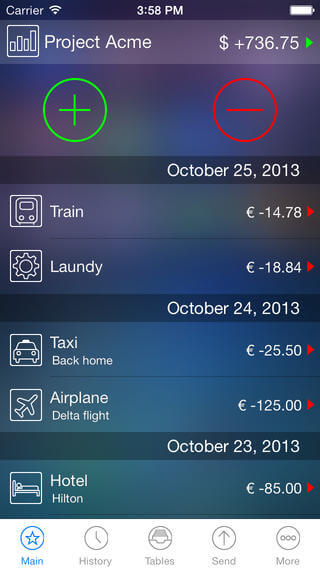 live expenses budget app